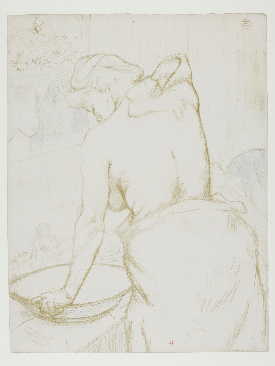 Elles: Frau, die sich wäscht von Henri de Toulouse-Lautrec