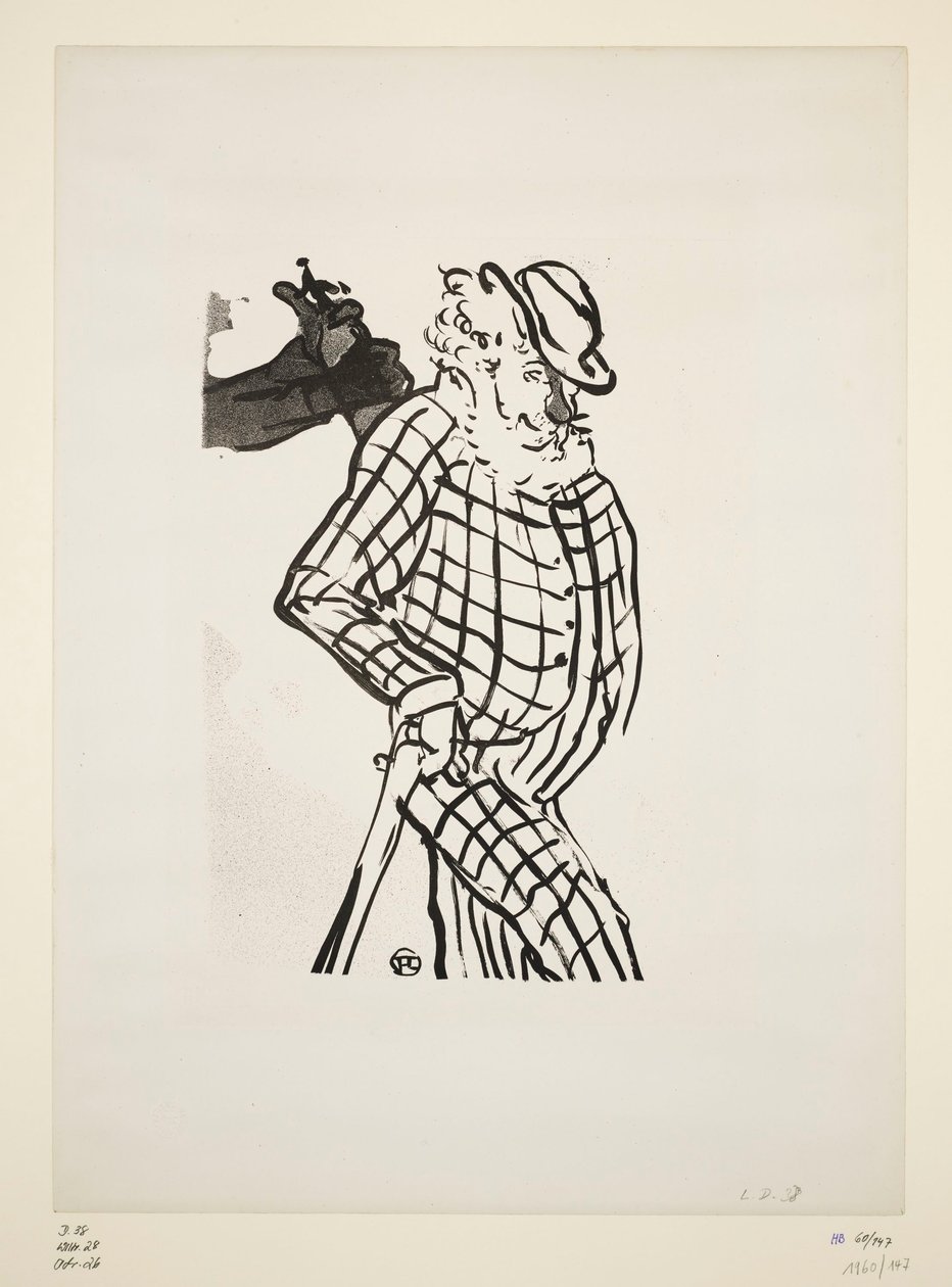 Englischer exzentrischer Komiker, Blatt 11 der Serie "Le Café Concert" von Henri de Toulouse Lautrec
