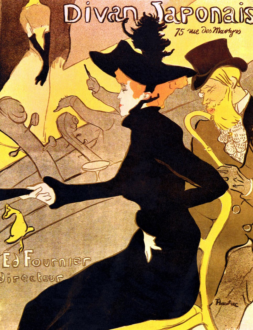 Henri de Toulouse-Lautrec 1864 - 1901, französischer Maler, Divan Japonais 1892-3 von Henri de Toulouse Lautrec