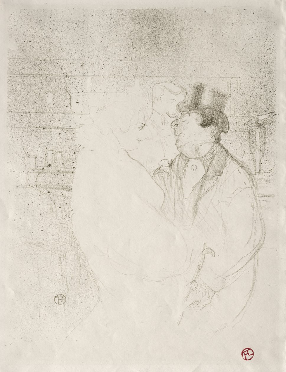 Ida Heath an der Bar von Henri de Toulouse-Lautrec