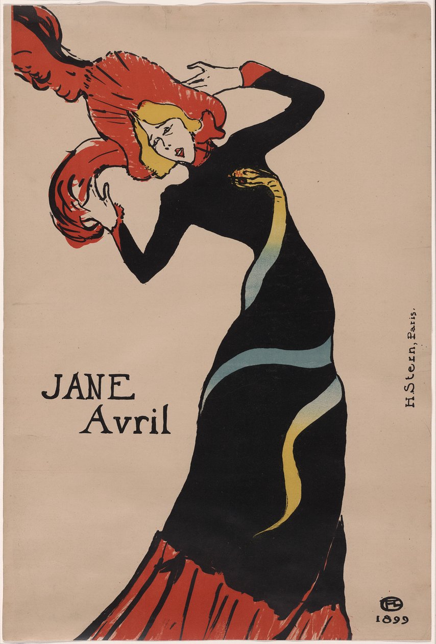 Jane Avril von Henri de Toulouse-Lautrec