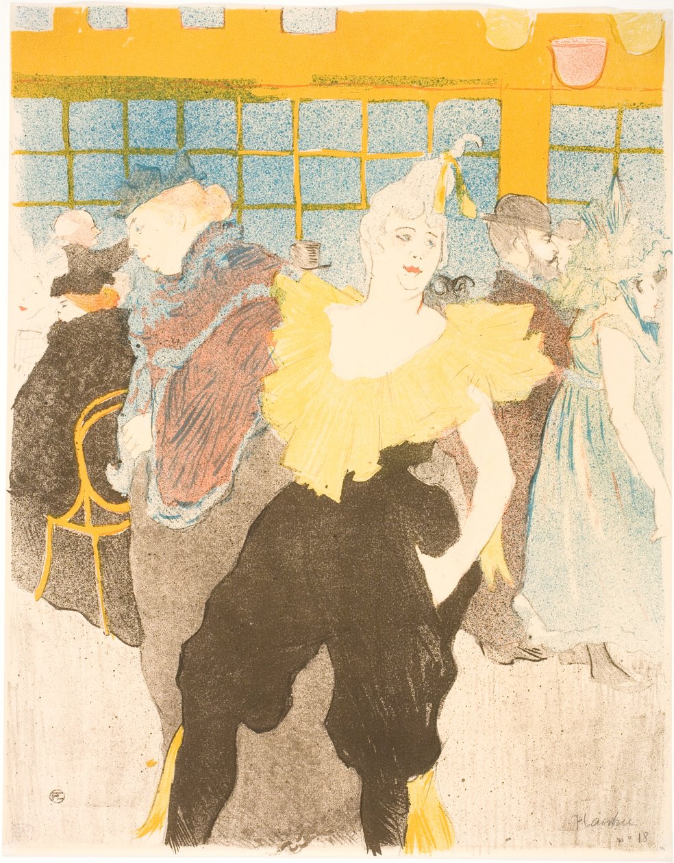 Die Clownesse im Moulin Rouge von Henri de Toulouse-Lautrec