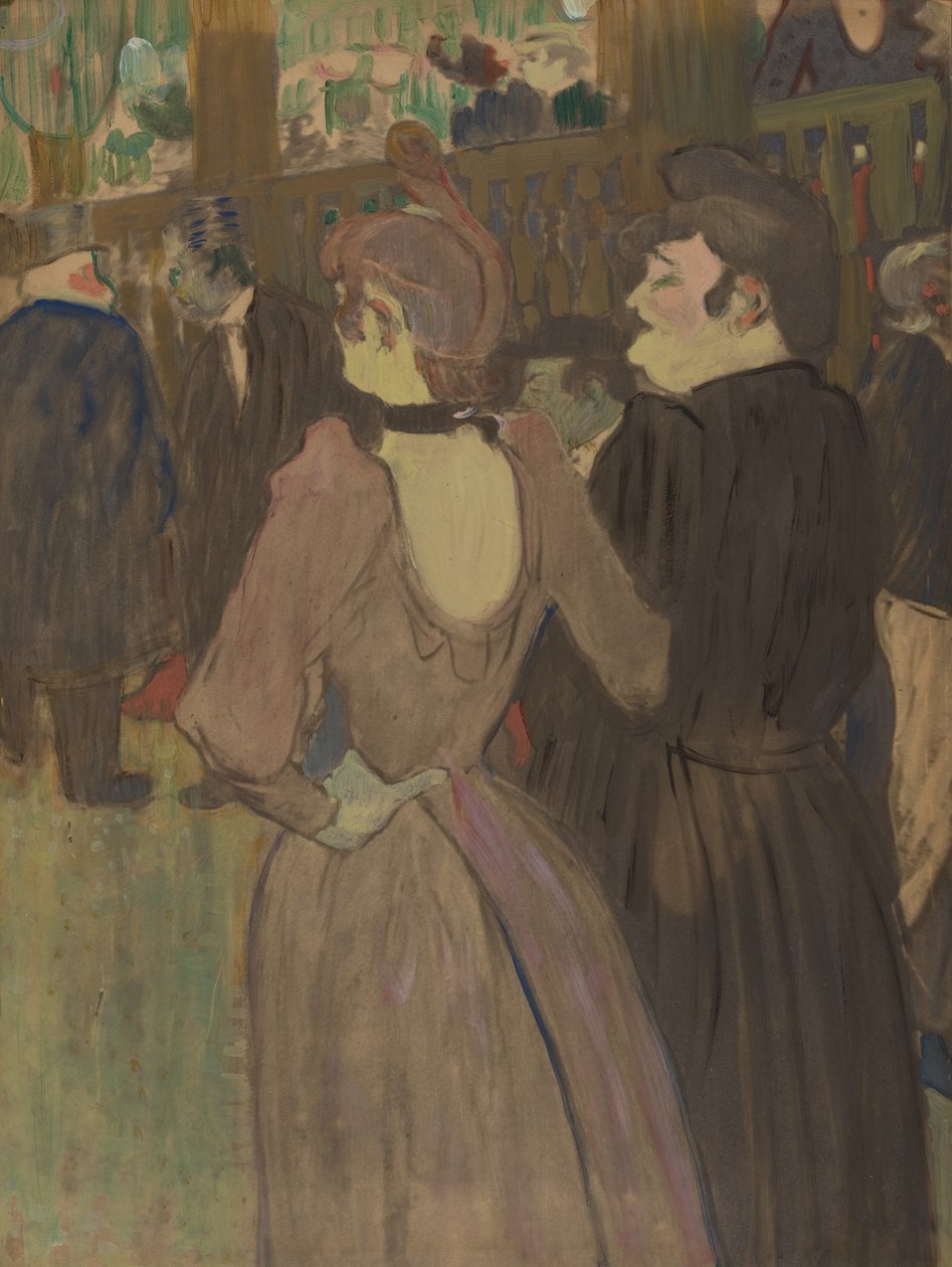 La Goulue und ihre Schwester von Henri de Toulouse-Lautrec