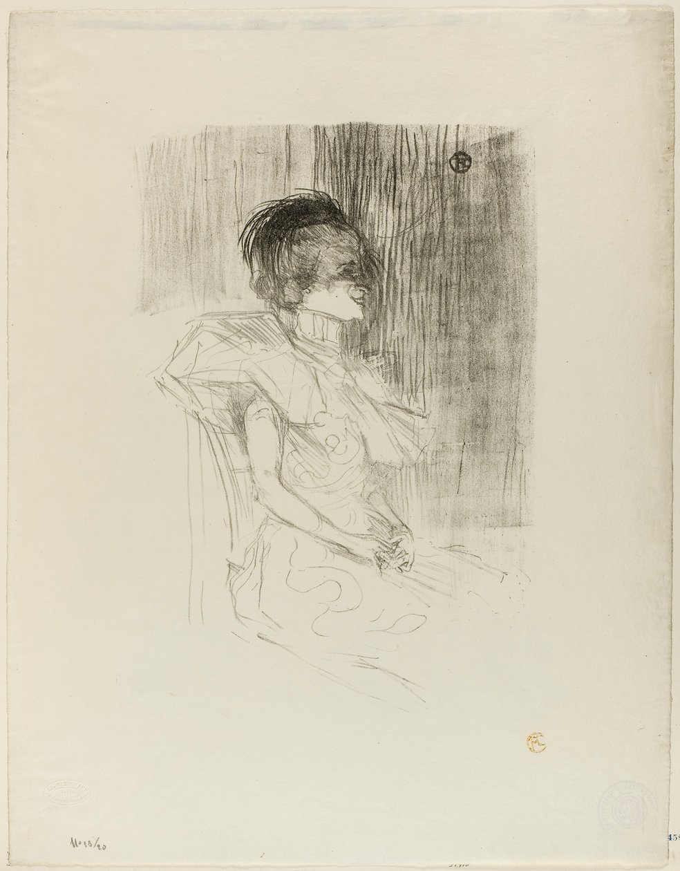 Sitzender Verleiher von Henri de Toulouse-Lautrec