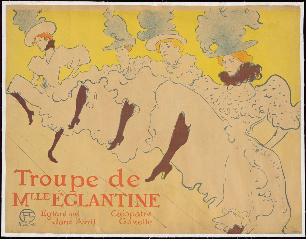 Mademoiselle Eglantines Truppe von Henri de Toulouse-Lautrec