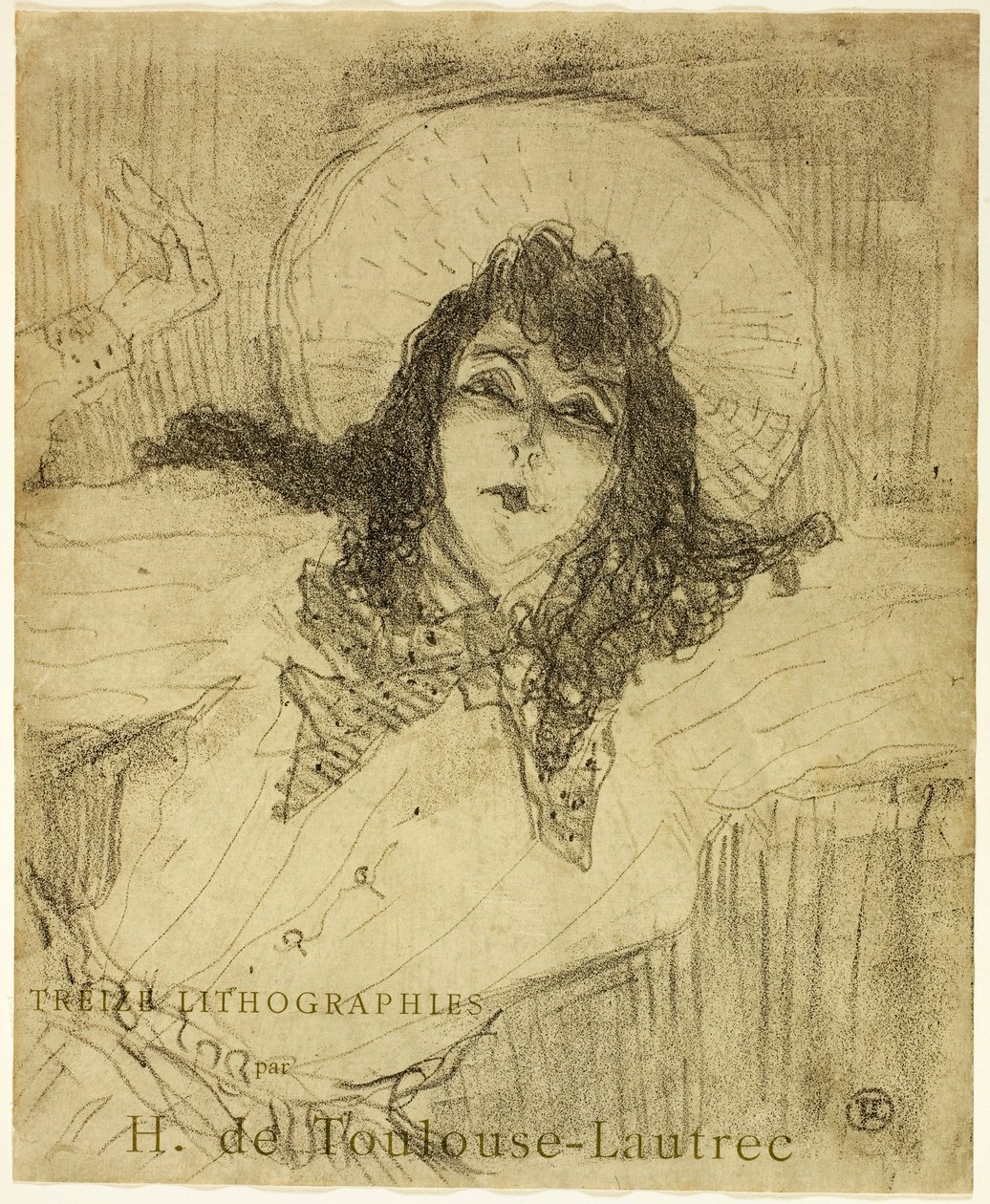 May Belfort, aus Treize Lithographies von Henri de Toulouse-Lautrec