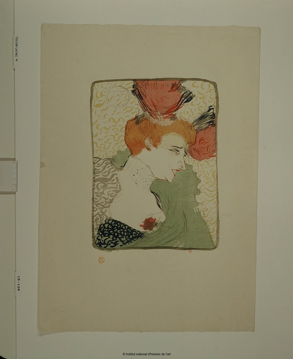 Melle Lender en buste von Henri de Toulouse-Lautrec