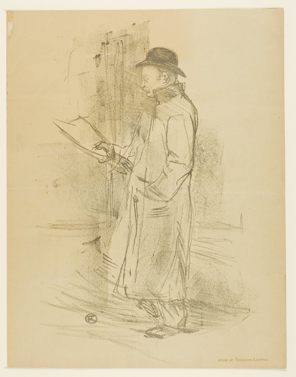 Programm für das Gémier-Benefiz von Henri de Toulouse-Lautrec