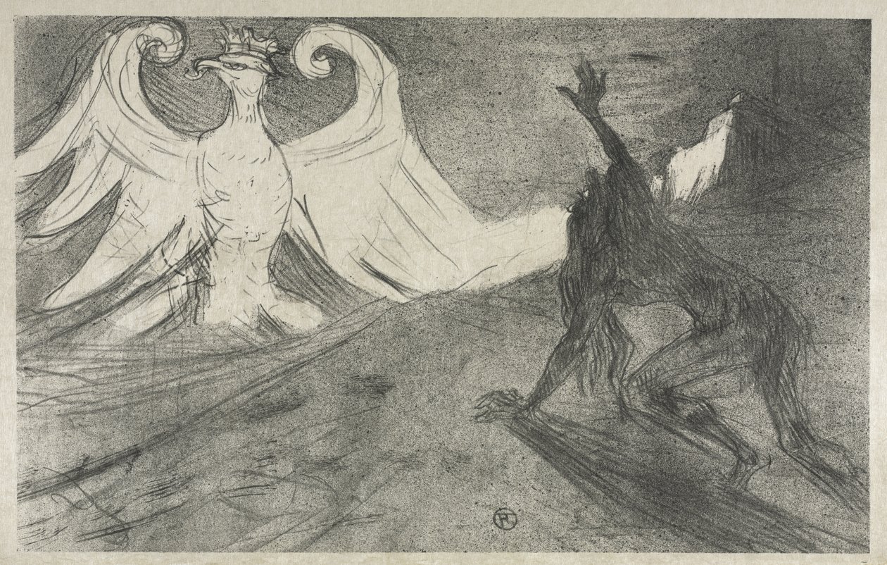 Entwurf für Frontispiz zu: Am Fuß des Sinai von Henri de Toulouse-Lautrec