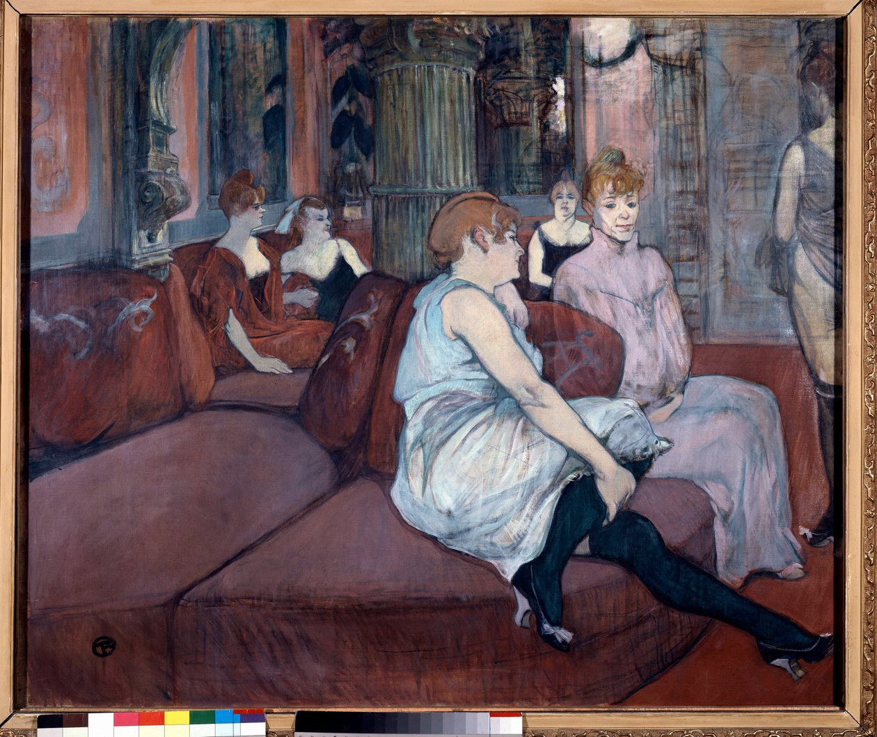 Salon in der Rue des Moulins von Henri de Toulouse-Lautrec
