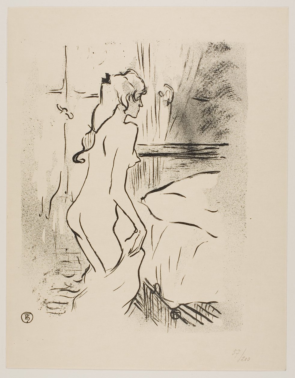Studie einer Frau von Henri de Toulouse-Lautrec