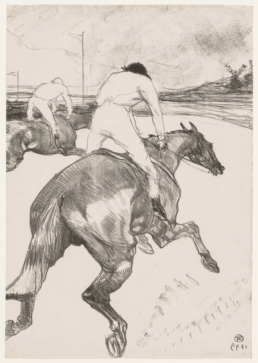 Der Jockey von Henri de Toulouse-Lautrec
