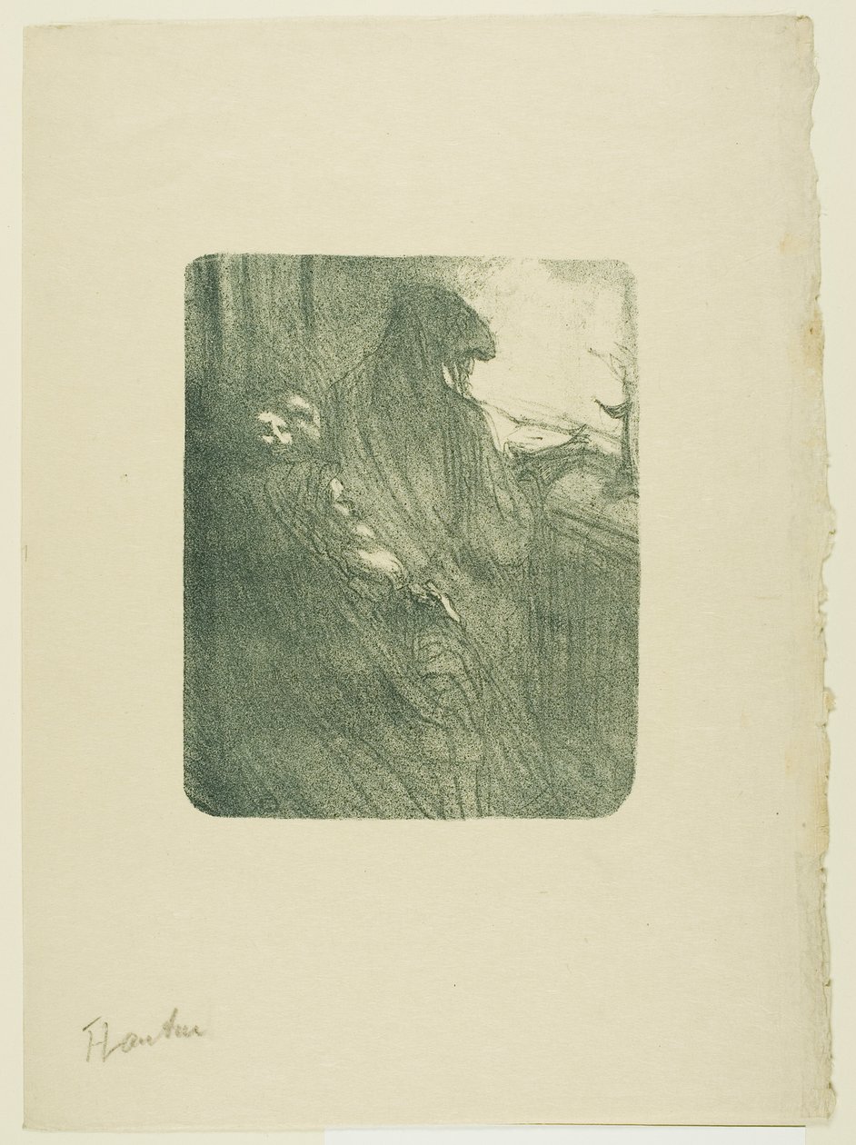 Die alten Flirts, aus Mélodies de Désiré Dihau von Henri de Toulouse-Lautrec