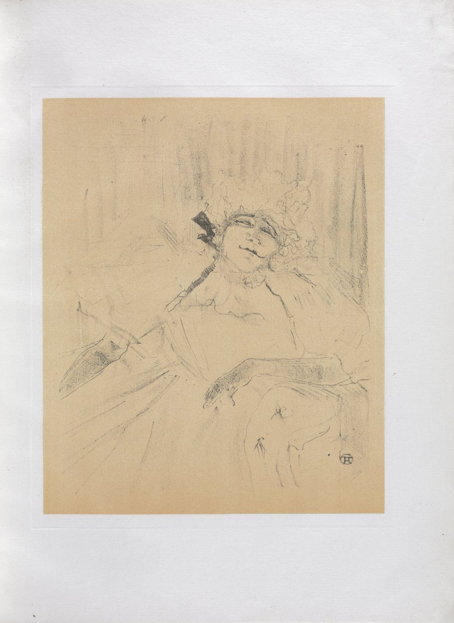 Yvette Guilbert-Englische Serie: Altes Lied von Henri de Toulouse-Lautrec