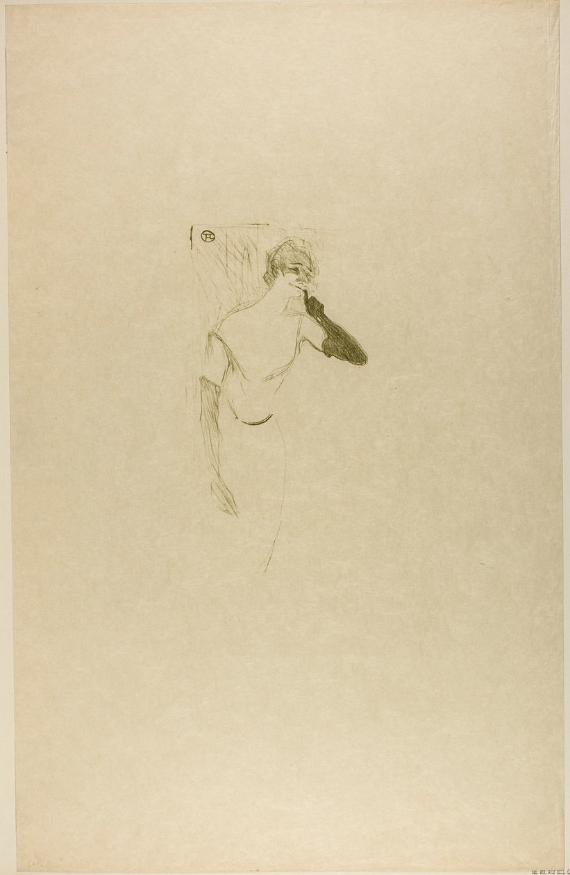 Yvette Guilbert, in Colombine à Pierrot von Henri de Toulouse-Lautrec