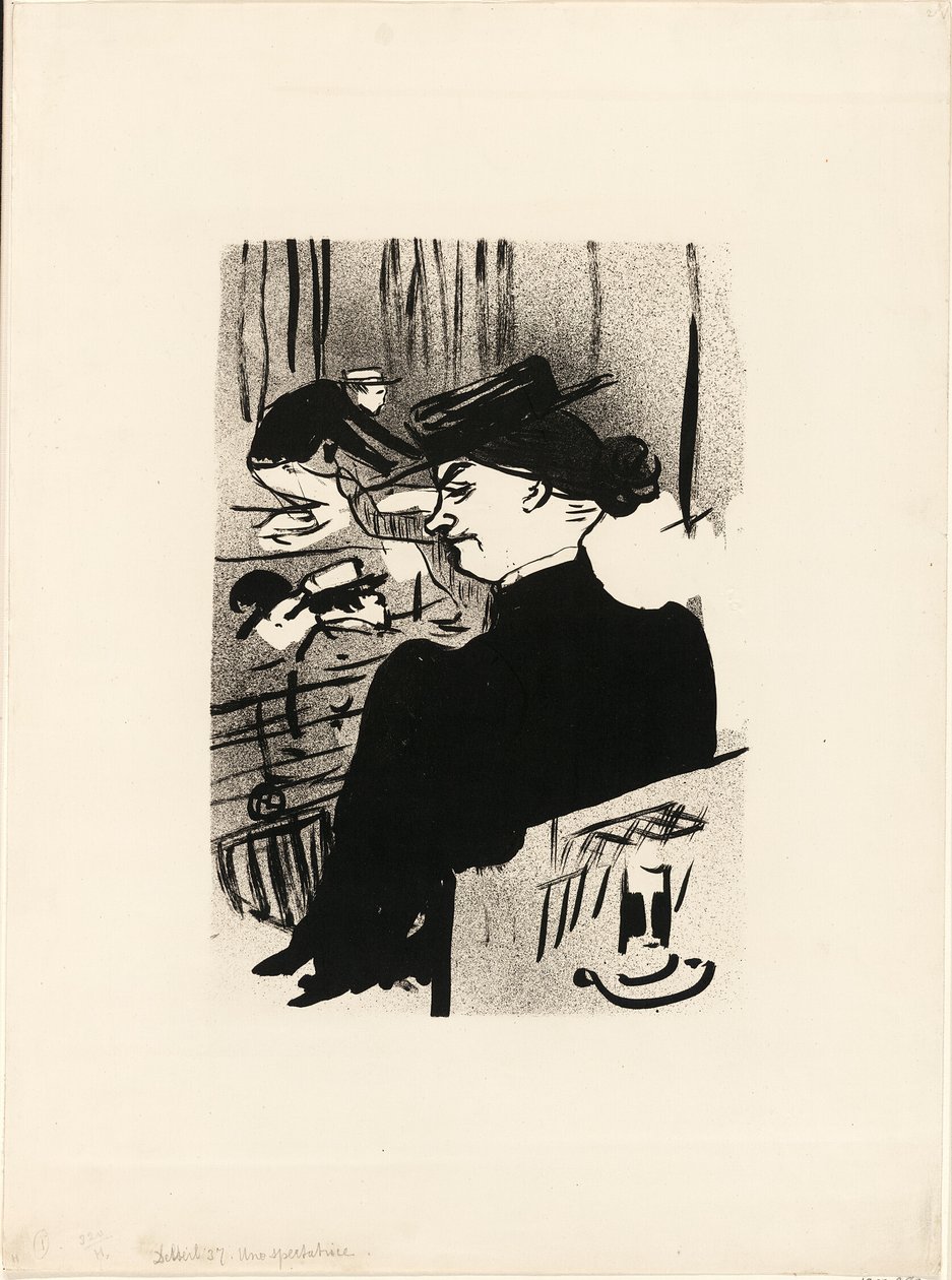 Ein Zuschauer, aus Le Café-Concert von Henri de Toulouse Lautrec