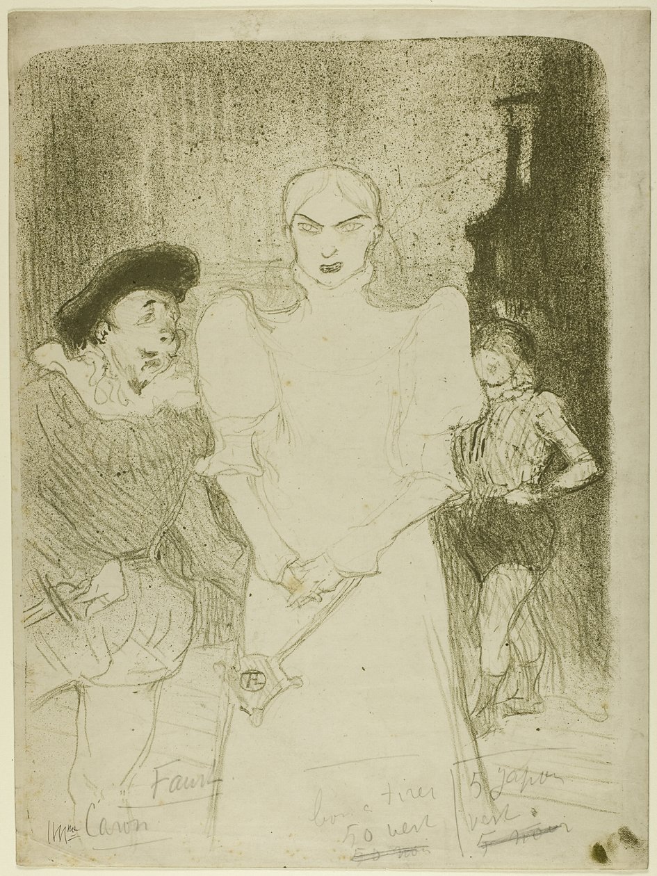 In der Oper: Madame Caron in Faust von Henri de Toulouse Lautrec