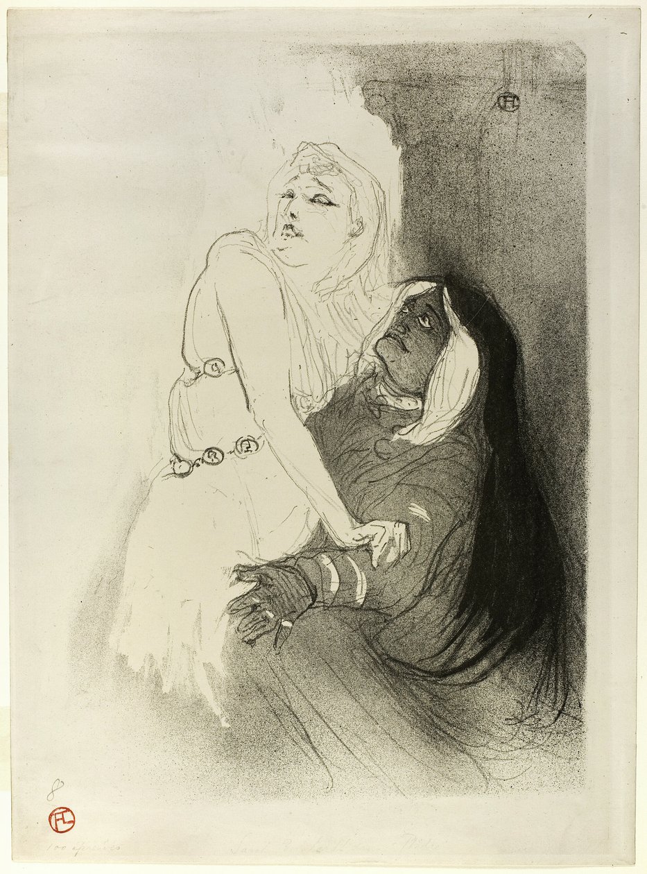 In der Renaissance: Sarah Bernhardt in Phèdre von Henri de Toulouse Lautrec