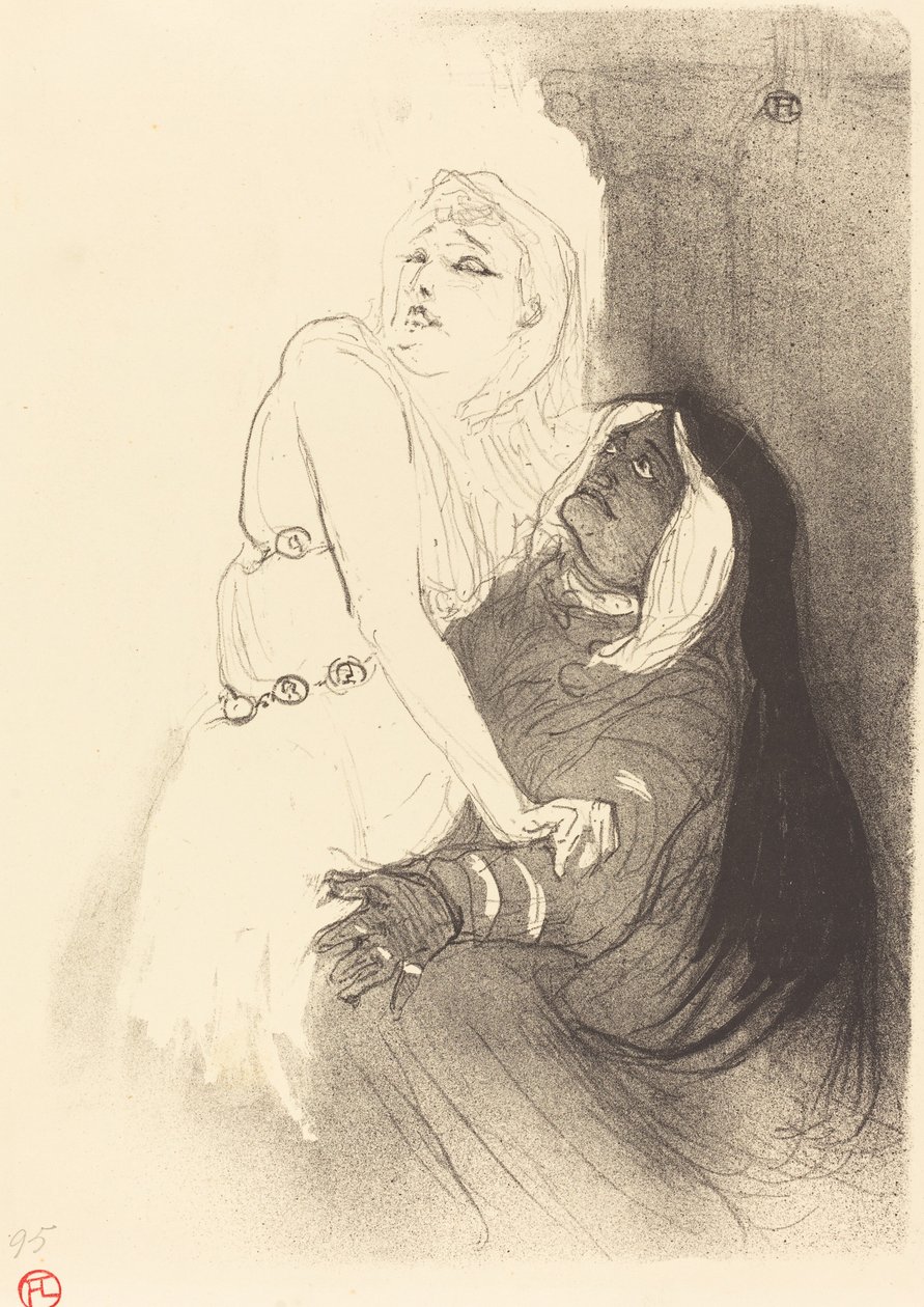 An der Renaissance: Sarah Bernhardt in Phèdre von Henri de Toulouse Lautrec