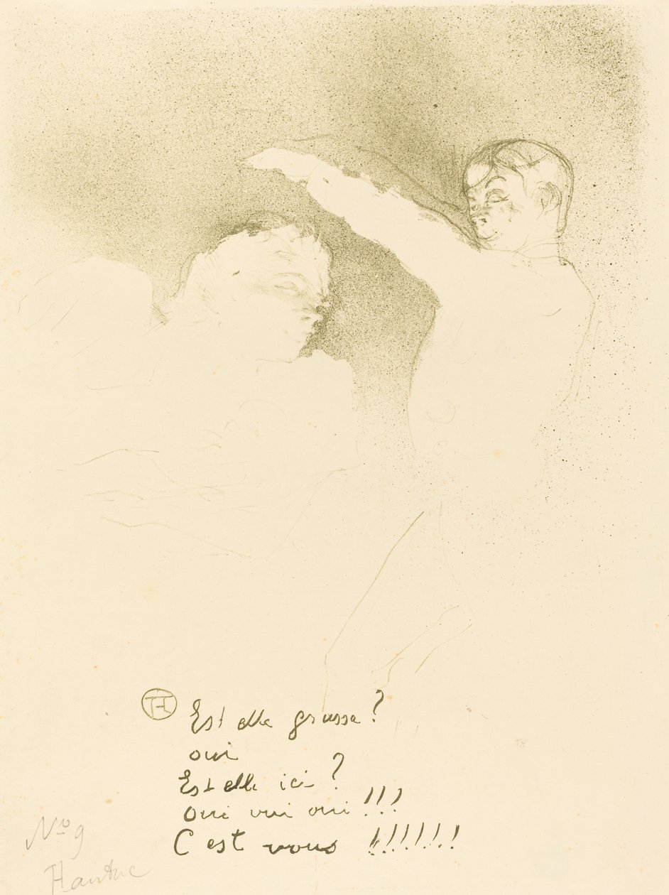 Aux variétés: Mlle. Lender et Brasseur von Henri de Toulouse Lautrec