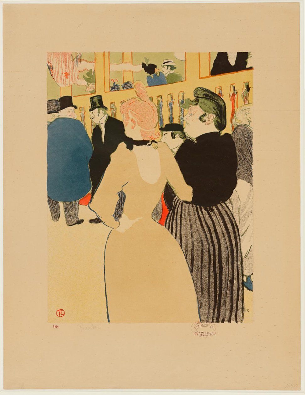 Au Moulin Rouge, la Goulue und ihre Schwester von Henri de Toulouse Lautrec