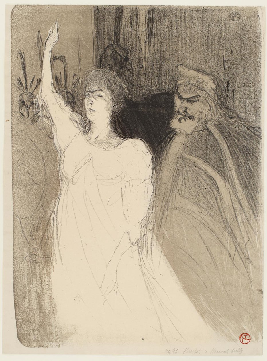 Bartet und Mounet-Sully in Antigone von Henri de Toulouse Lautrec
