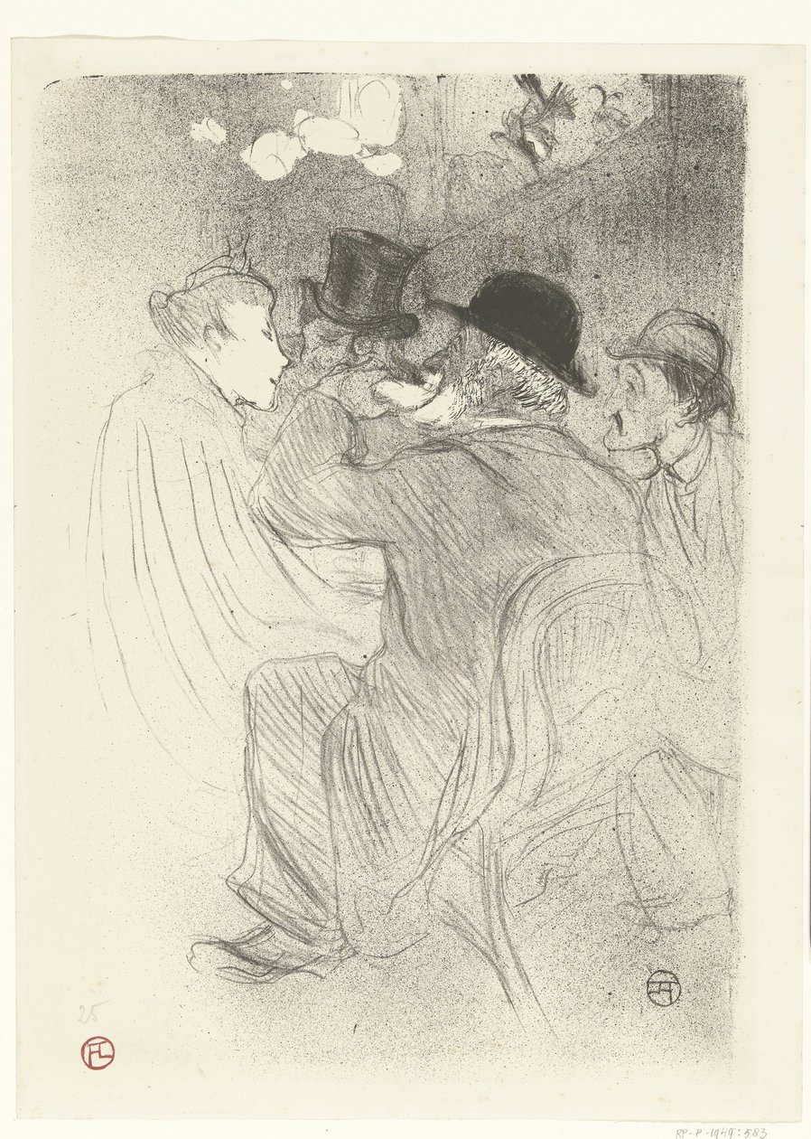 Besucher im Café Moulin Rouge von Henri de Toulouse Lautrec