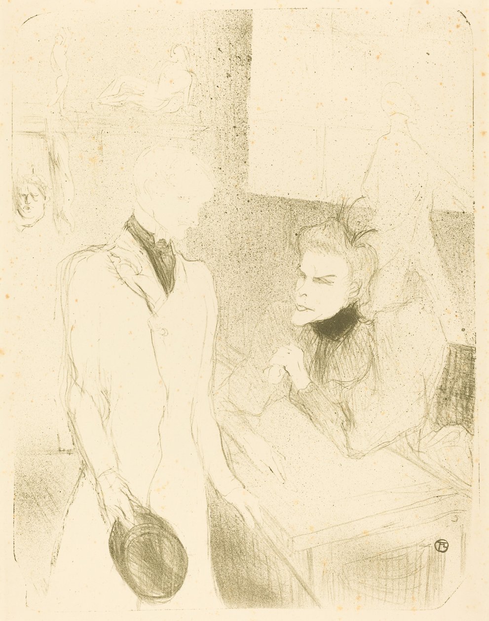 Brandes und Le Bargy in "Cabotins" von Henri de Toulouse Lautrec