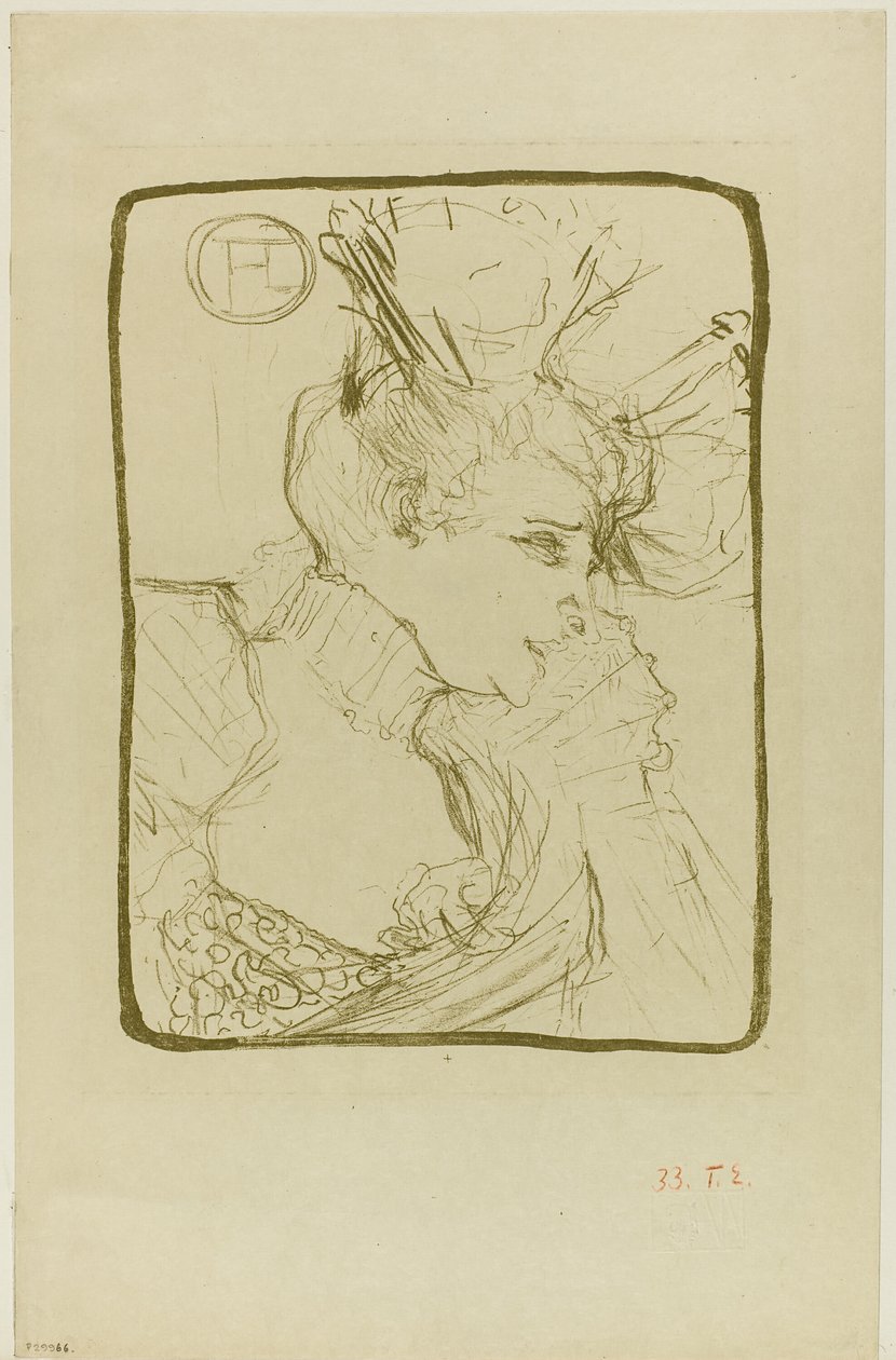 Büste von Mademoiselle Marcelle Lender von Henri de Toulouse Lautrec