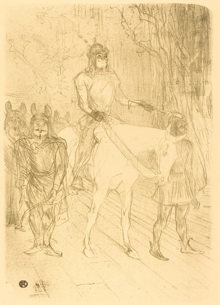Eingang von Brasseur in "Chilperic" von Henri de Toulouse Lautrec