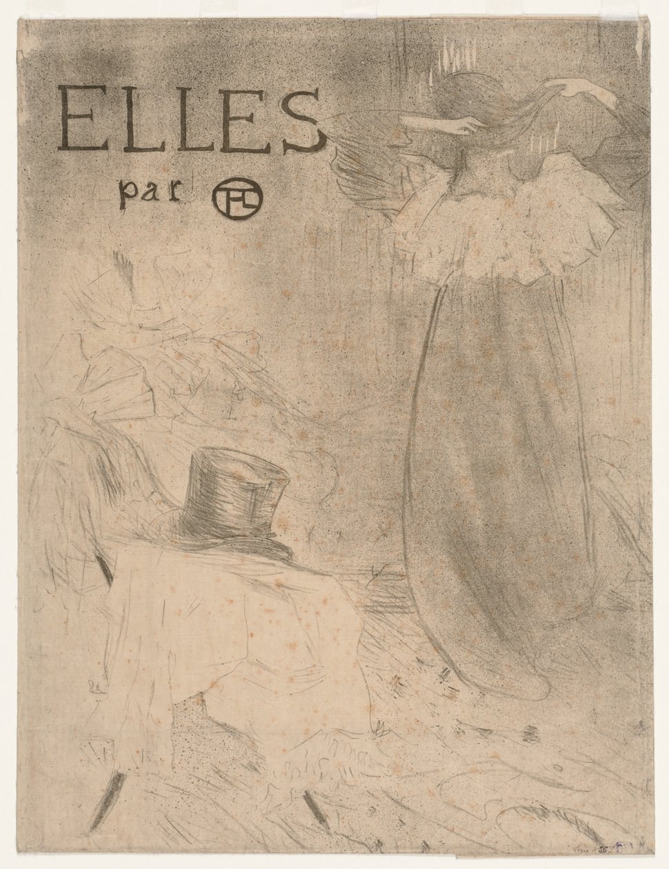 Mappe für Frontispiz von Elles von Henri de Toulouse Lautrec