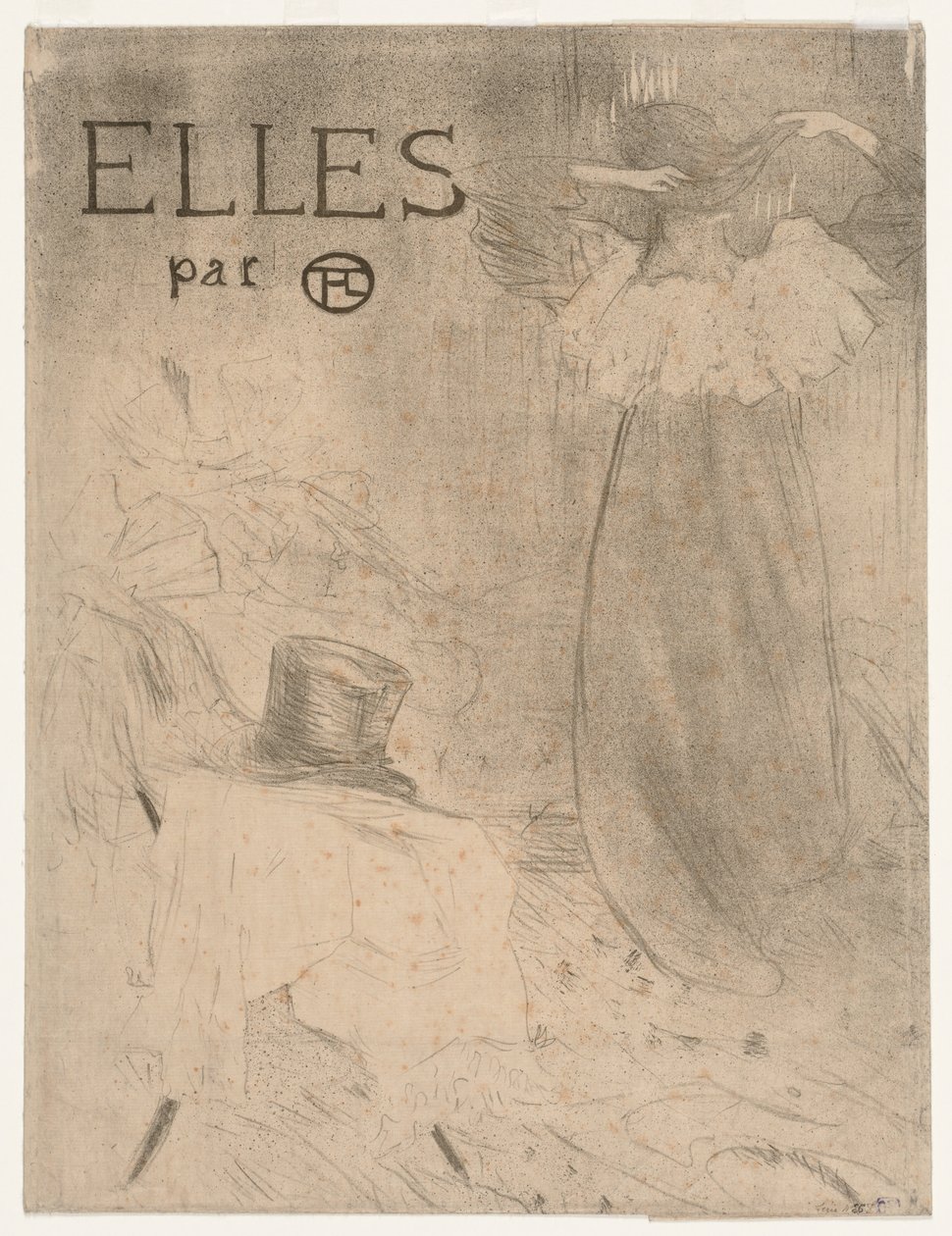Mappe für Frontispiz von Elles, 1896 von Henri de Toulouse Lautrec