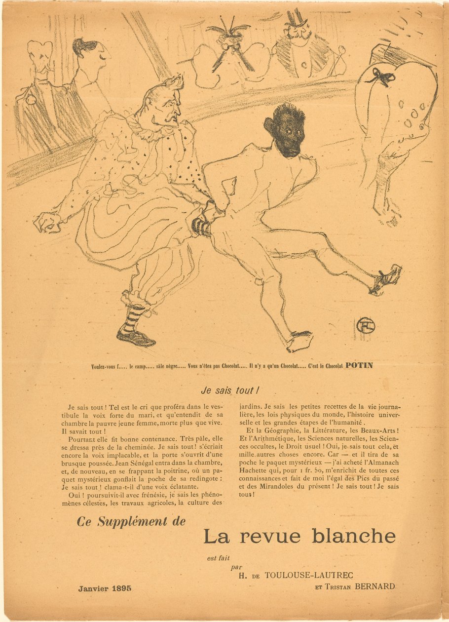 Footit und Chocolat (Footit et Chocolat) [linkes Recto] von Henri de Toulouse Lautrec