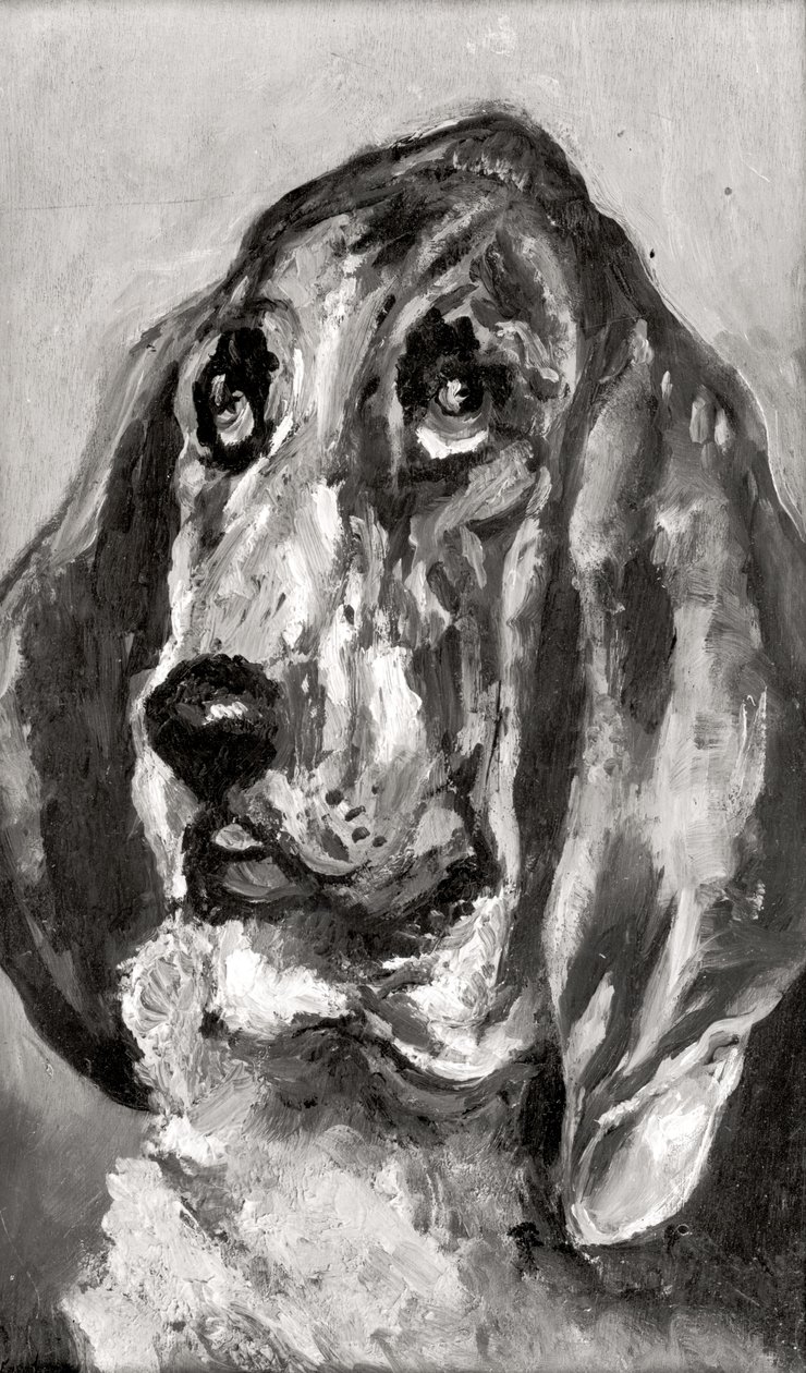 Kopf eines laufenden Hundes, 1880 von Henri de Toulouse Lautrec
