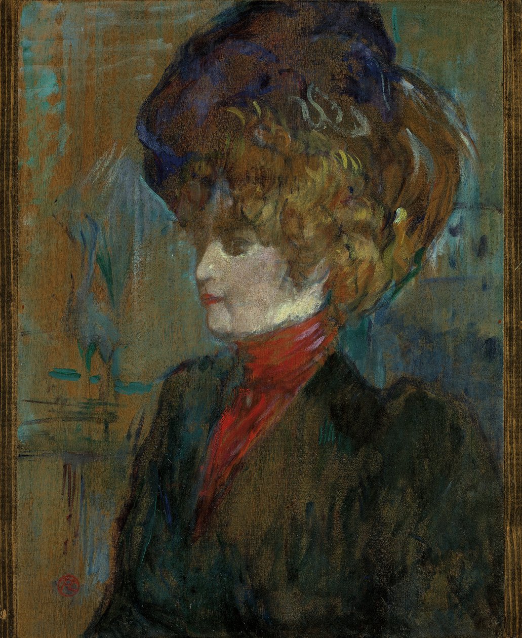 Kopf einer englischen Dame von Henri de Toulouse Lautrec