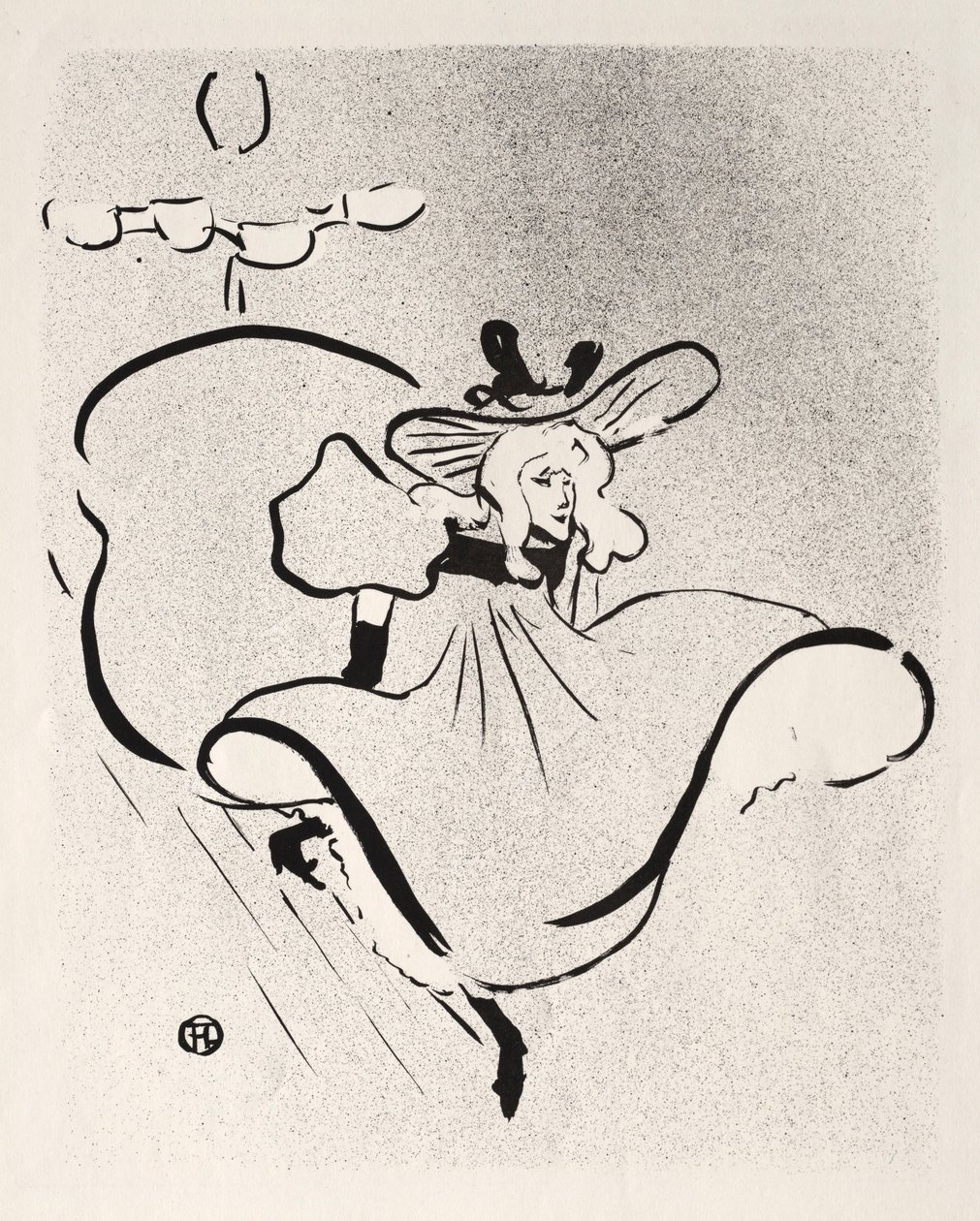 Jane Avril, 1893 von Henri de Toulouse Lautrec