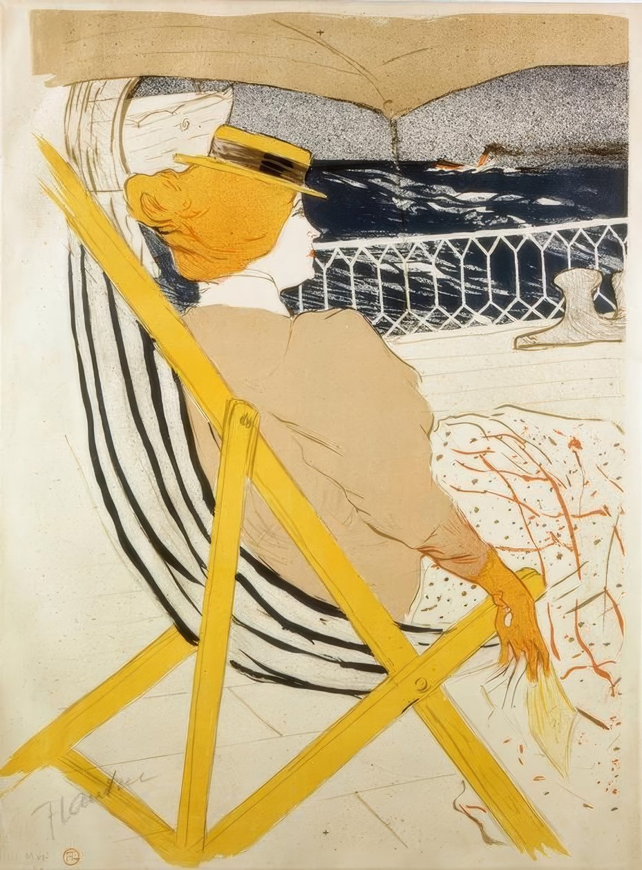 Die Passagierin von 54 oder Spaziergang auf der Yacht von Henri de Toulouse Lautrec