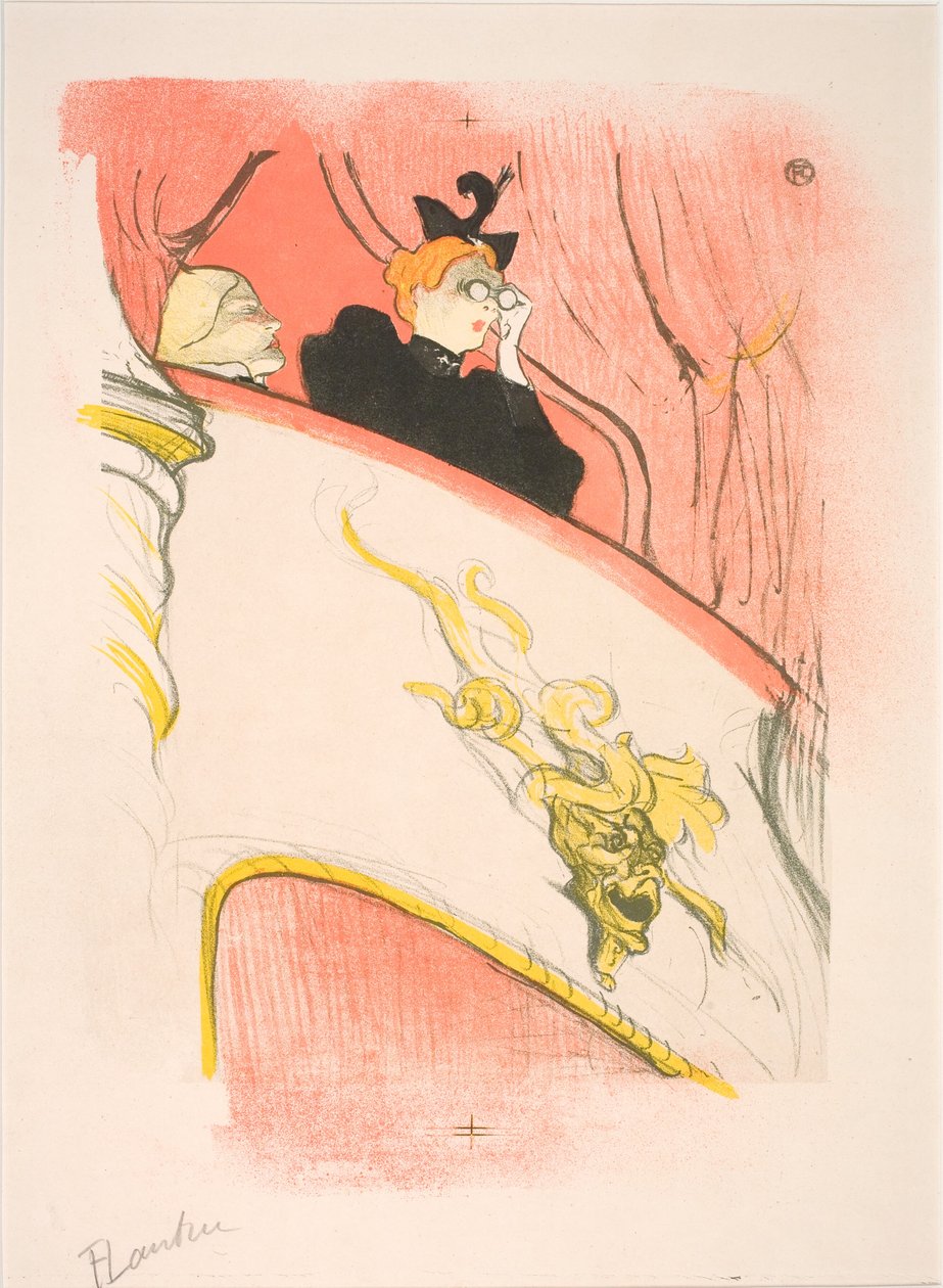 Die Loge mit dem goldenen Maskaron von Henri de Toulouse Lautrec