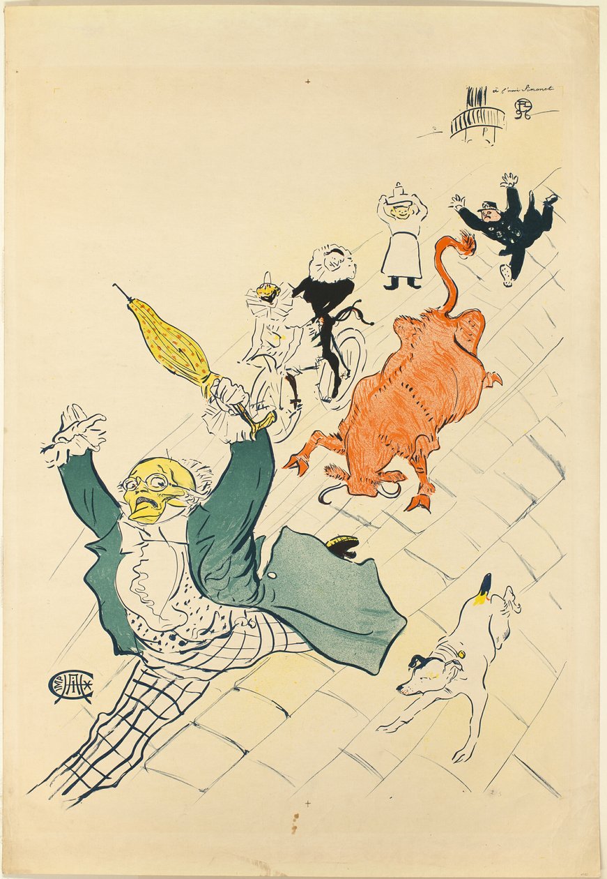 Die wütende Kuh von Henri de Toulouse Lautrec