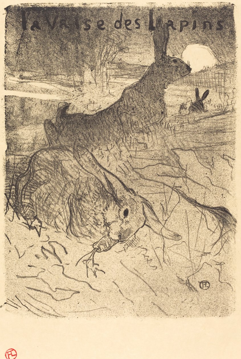 Der Walzer der Kaninchen, 1895 von Henri de Toulouse Lautrec