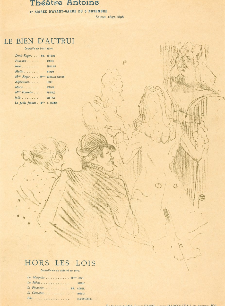Das Gut des Anderen; Außerhalb der Gesetze von Henri de Toulouse Lautrec