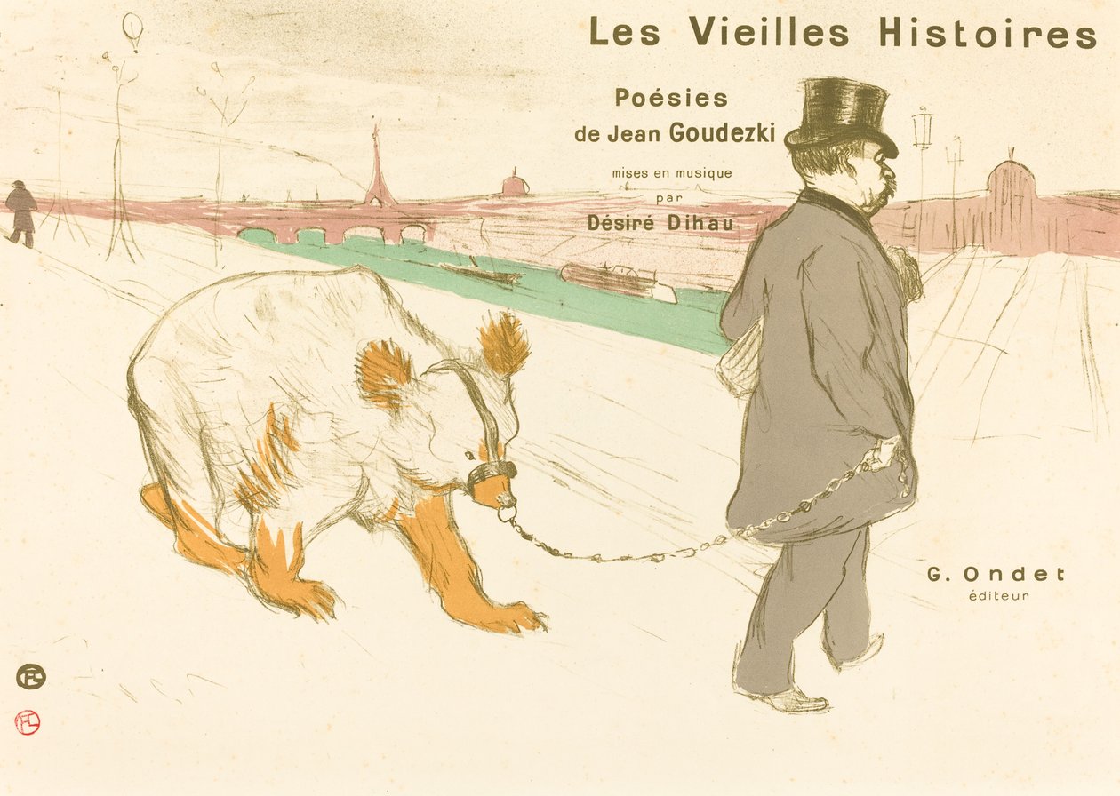 Les Vielles Histoires (Umschlag/Titelblatt) von Henri de Toulouse Lautrec