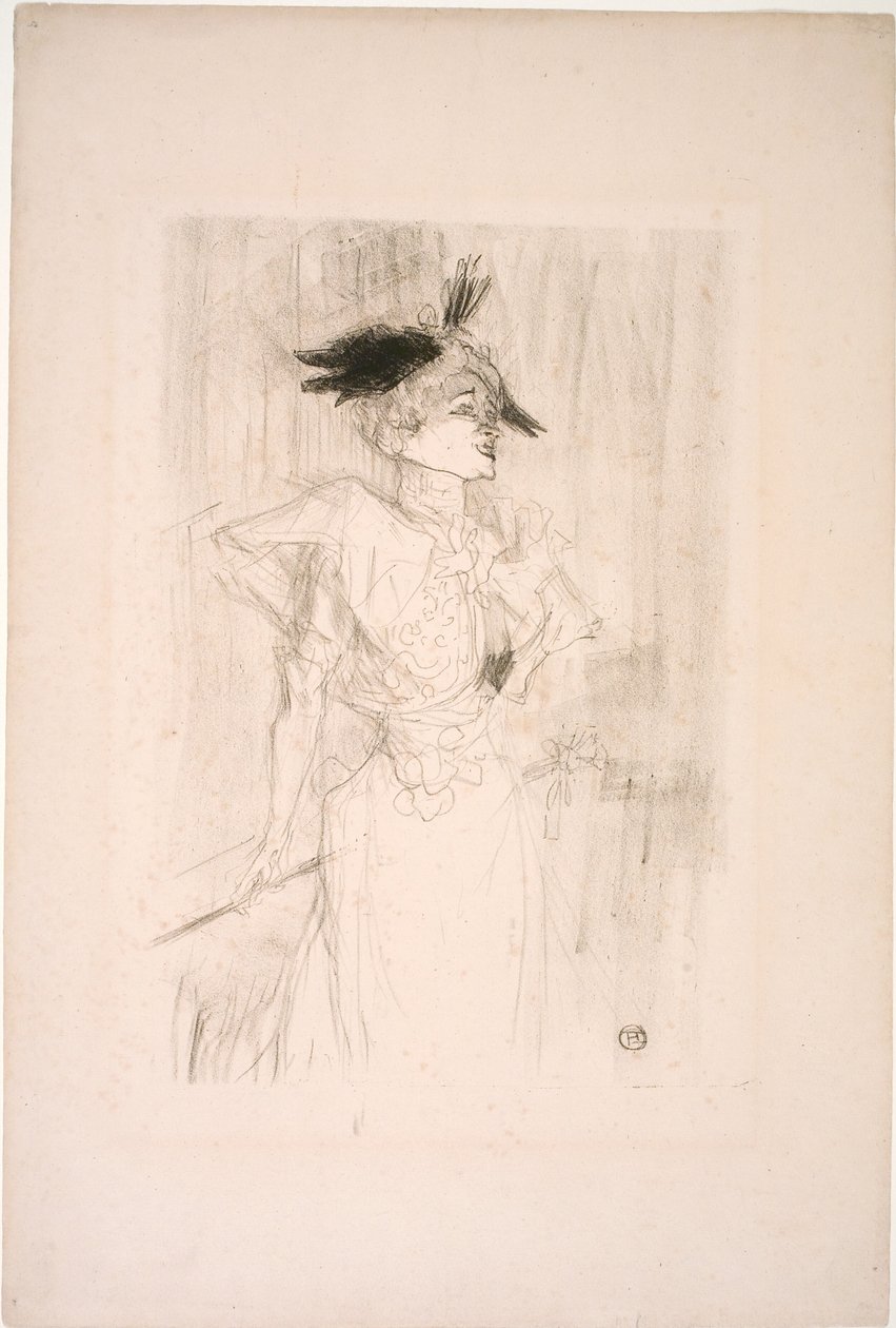 Mademoiselle Marcelle Lender, stehend von Henri de Toulouse Lautrec