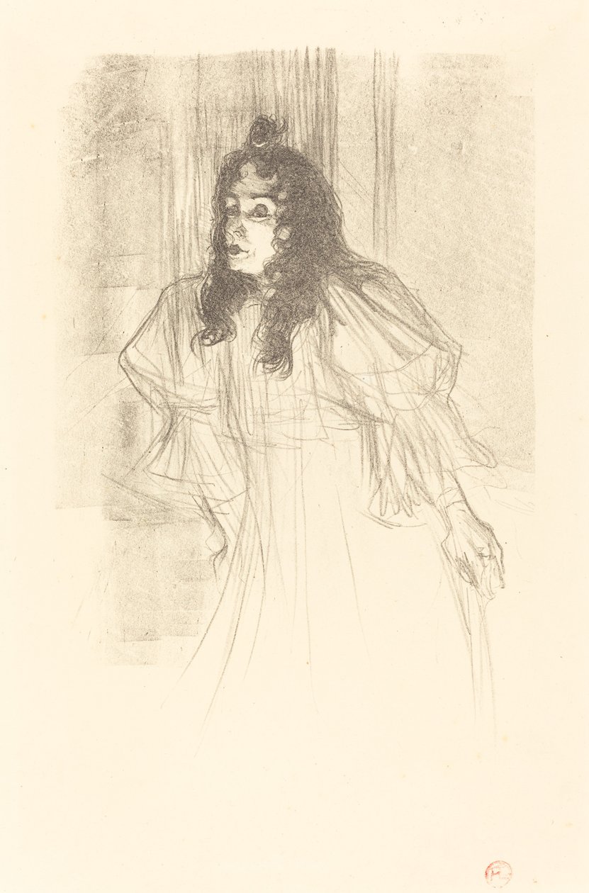 Miss May Belfort ohne Kopfbedeckung, 1895 von Henri de Toulouse Lautrec