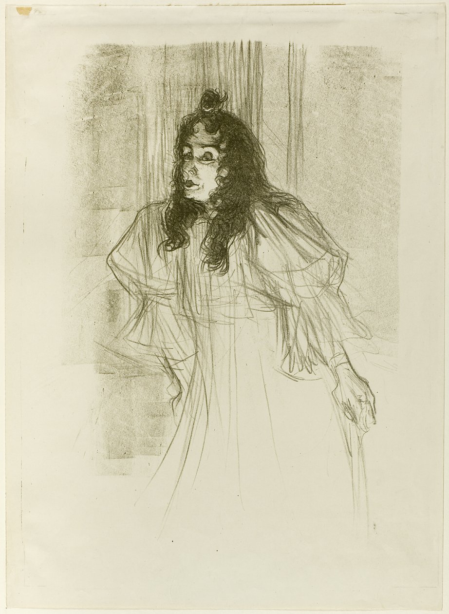 Miss May Belfort mit langem Haar von Henri de Toulouse Lautrec