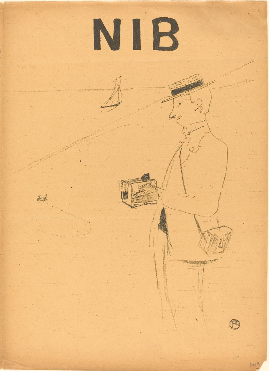 Nib oder der Amateurfotograf (rechts recto) von Henri de Toulouse Lautrec