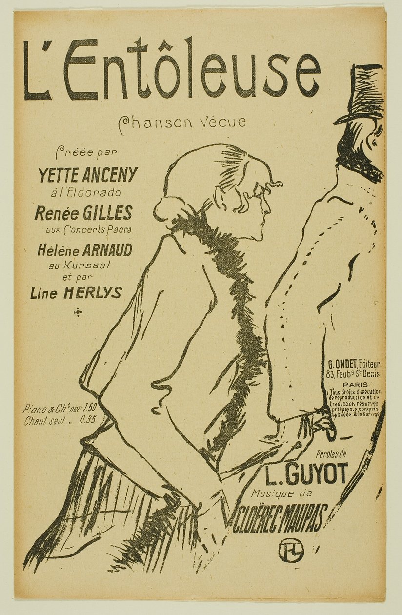 Arme Straßenläuferin! von Henri de Toulouse Lautrec