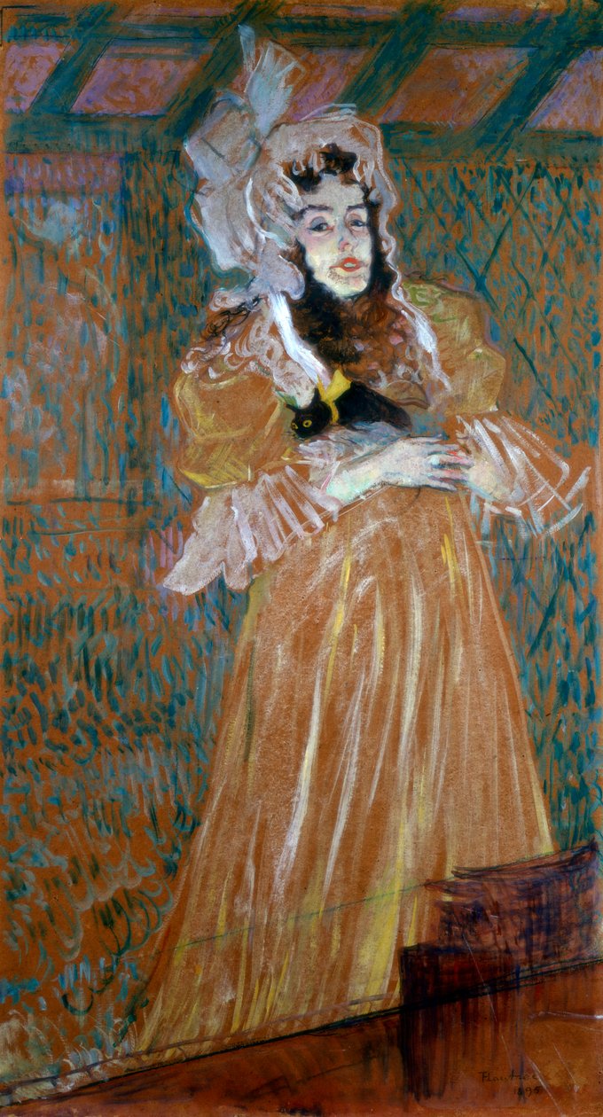 Porträt von Miss May Belfort, 1895 von Henri de Toulouse Lautrec