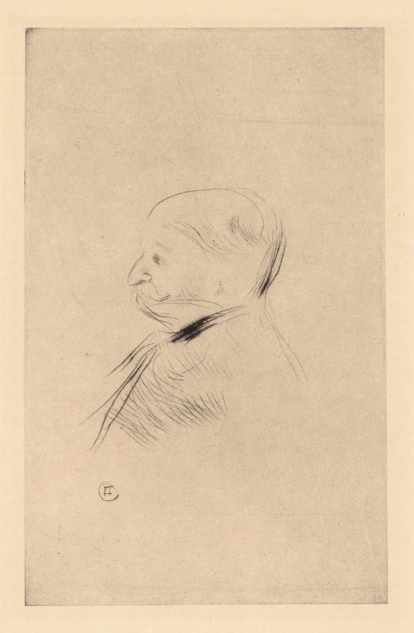 Porträt eines Mannes von Henri de Toulouse Lautrec