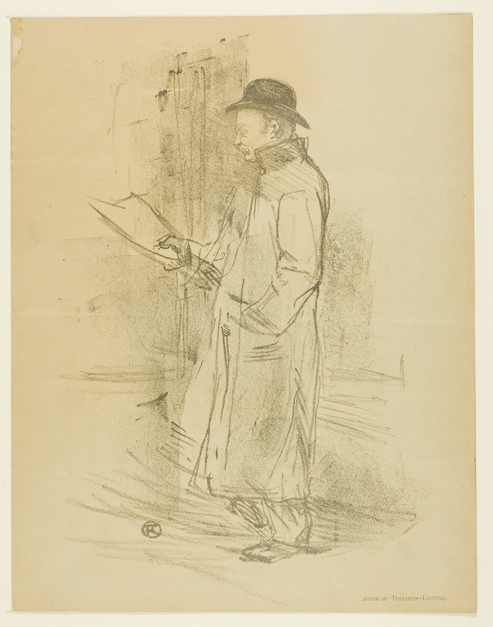 Programm für das Gémier-Benefiz von Henri de Toulouse Lautrec